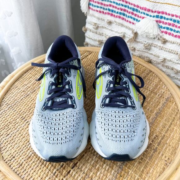 Brooks Glycerin GTS 20 Light Blue Peacoat Nightlife Road-Running Sneakers Size 9 - Picture 3 of 8